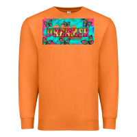 Carrot dreamer with butterfly and tie dye  licance  plate Premium Sweatshirt - Artiststas