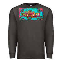 Smoke dreamer with butterfly and tie dye  licance  plate Premium Sweatshirt - Artiststas