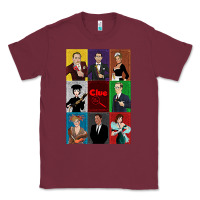 Burgundy Clue Movie Classic Tee - minhPixels