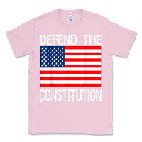Bubblegum Pink Defend the Constitution US Political Protest Tee Classic Tee - minhPixels