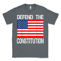 Charcoal Heather Defend the Constitution US Political Protest Tee Classic Tee - minhPixels