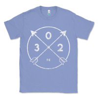 Colony Blue Delaware Area Code 302 State Pride Souvenir Gift Arrow Classic Tee - minhPixels