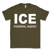 Army Green ICE Federal Agent Halloween Costume Police Immigration Shirt Classic Tee - minhPixels