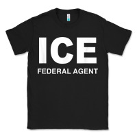 Black ICE Federal Agent Halloween Costume Police Immigration Shirt Classic Tee - minhPixels
