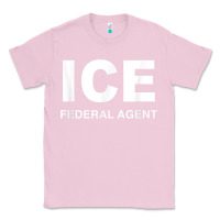 Bubblegum Pink ICE Federal Agent Halloween Costume Police Immigration Shirt Classic Tee - minhPixels