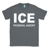 Charcoal Heather ICE Federal Agent Halloween Costume Police Immigration Shirt Classic Tee - minhPixels