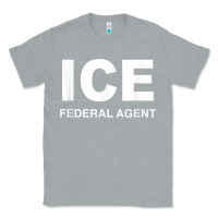 Heather Grey ICE Federal Agent Halloween Costume Police Immigration Shirt Classic Tee - minhPixels