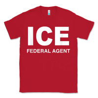 Red ICE Federal Agent Halloween Costume Police Immigration Shirt Classic Tee - minhPixels