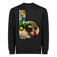 Black farm life alphabet lowercase letters b Heavyweight Sweatshirt - BundleAndBundleShop