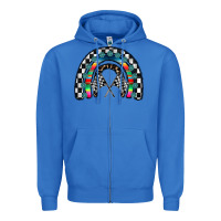 True Royal Racing Rainbow Zipper Hoodie - CowhideDigitalArt