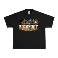 Black Small town big spirit Baseball Urban Heavy Tee - HowdyJamesFarm
