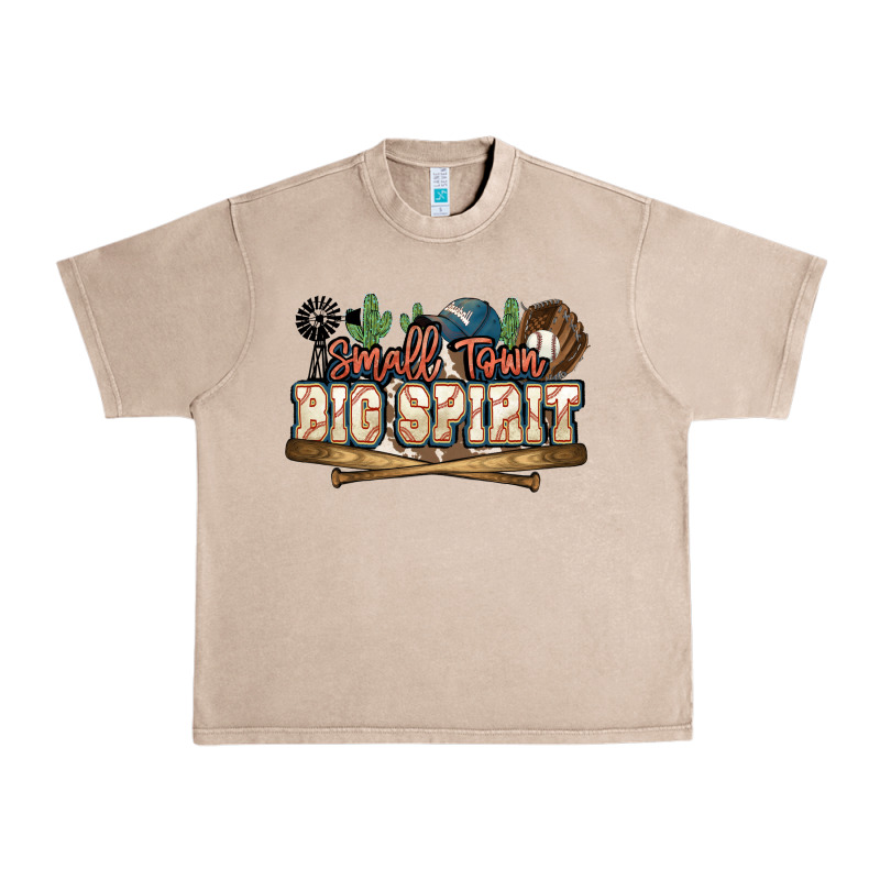 Small Town Big Spirit Baseball Urban Heavy Tee by HowdyJamesFarm | Teevron