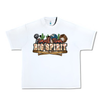 White Small town big spirit Baseball Urban Heavy Tee - HowdyJamesFarm