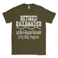 Army Green Mens Railroad Retirement Gifts For Men Classic Tee - minhPixels