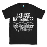 Black Mens Railroad Retirement Gifts For Men Classic Tee - minhPixels