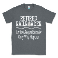 Charcoal Heather Mens Railroad Retirement Gifts For Men Classic Tee - minhPixels