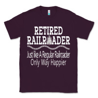 Plum Mens Railroad Retirement Gifts For Men Classic Tee - minhPixels