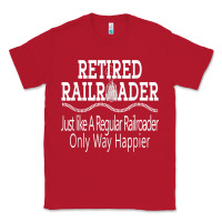 Red Mens Railroad Retirement Gifts For Men Classic Tee - minhPixels