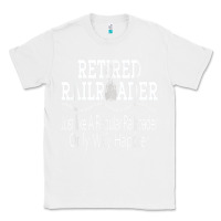 White Mens Railroad Retirement Gifts For Men Classic Tee - minhPixels