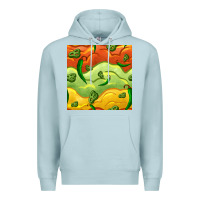 Blue Mist mexican sauce and jalapeno seamless pattern Premium Hoodie - BundleAndBundleShop
