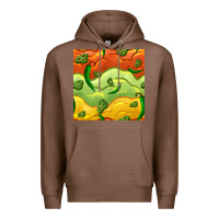 Chestnut mexican sauce and jalapeno seamless pattern Premium Hoodie - BundleAndBundleShop
