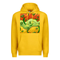 Lemon mexican sauce and jalapeno seamless pattern Premium Hoodie - BundleAndBundleShop