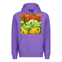 Purple mexican sauce and jalapeno seamless pattern Premium Hoodie - BundleAndBundleShop