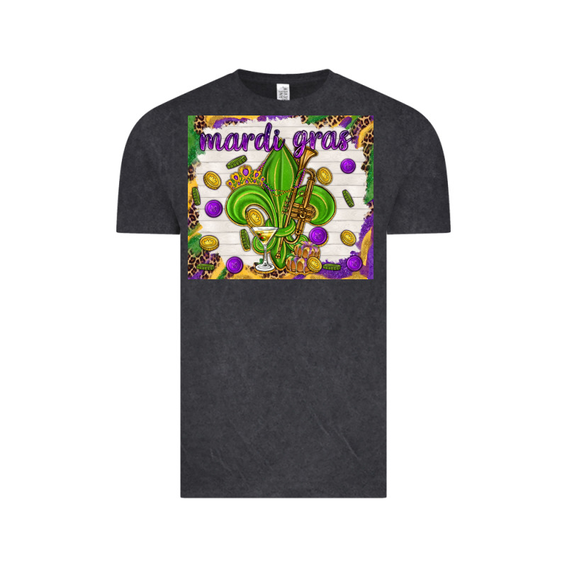 Mardi Gras Fleur De Lis Tumbler Vintage Tee by HowdyJamesFarm | Teevron