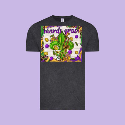 Mardi Gras Fleur De Lis Tumbler Vintage Tee Designed By Howdyjamesfarm