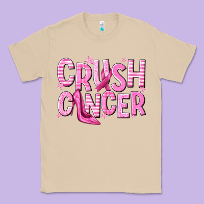 Crush Cancer Classic Tee Designed By Nancycooperartshop