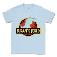 Dusty Blue Furaffic Forld Classic Tee - minhPixels