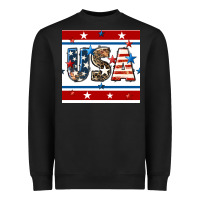 Black 4th of july usa seamless pattern Heavyweight Sweatshirt - BundleAndBundleShop