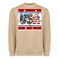 Mushroom 4th of july usa seamless pattern Heavyweight Sweatshirt - BundleAndBundleShop
