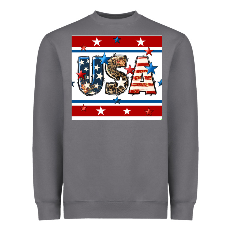 4th Of July Usa Seamless Pattern Heavyweight Sweatshirt by BundleAndBundleShop | Teevron