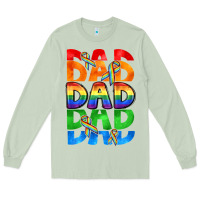 Matcha Dad dad dad pride Long Sleeve Tee - CowGirlArtShop