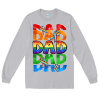Moon Dust Dad dad dad pride Long Sleeve Tee - CowGirlArtShop