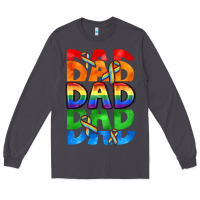 Smoke Dad dad dad pride Long Sleeve Tee - CowGirlArtShop