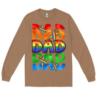 Dad Dad Dad Pride Long Sleeve Tee | Teevron