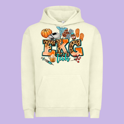 Ekg Tech Fall Urban Hoodie Designed By Adodesignshop