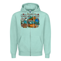Seafoam pumpkin farm Zipper Hoodie - SublimationCraftShop