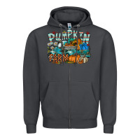 Smoke pumpkin farm Zipper Hoodie - SublimationCraftShop