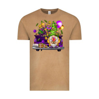 Mardi Gras Gnome On The Truck Vintage Tee | Teevron