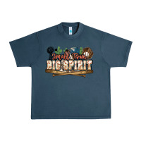 Midnight Navy Small town big spirit Baseball Urban Heavy Tee - HowdyJamesFarm