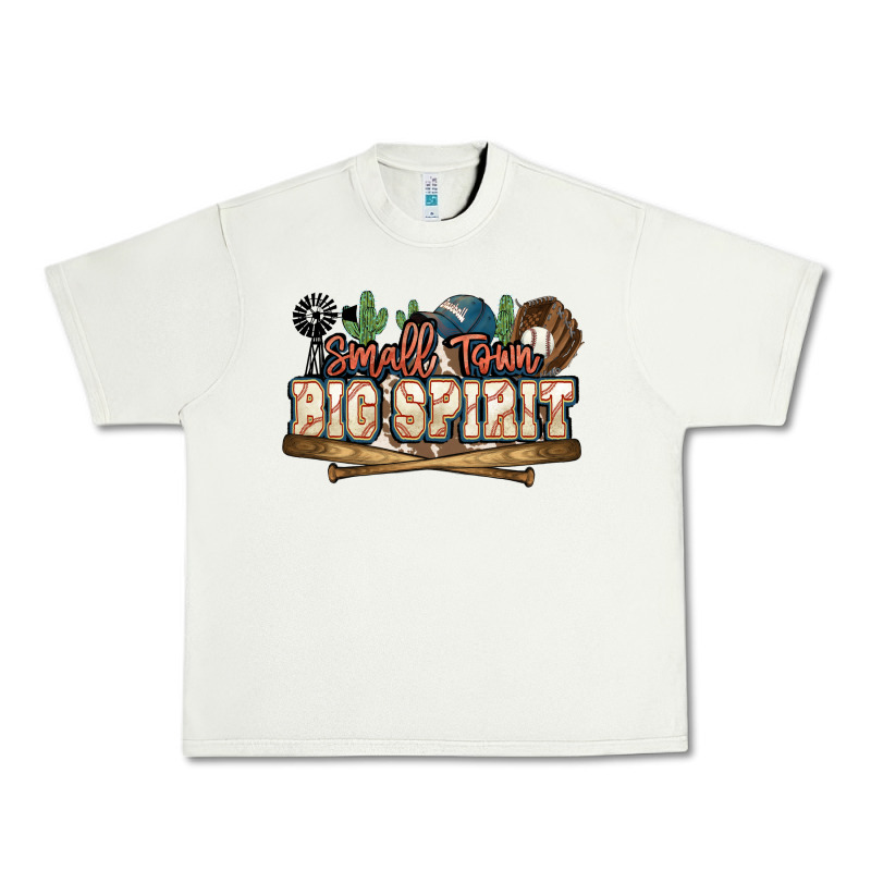 Small Town Big Spirit Baseball Urban Heavy Tee by HowdyJamesFarm | Teevron