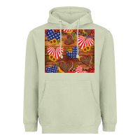 Matcha america heart Heavyweight Hoodie - Artiststas