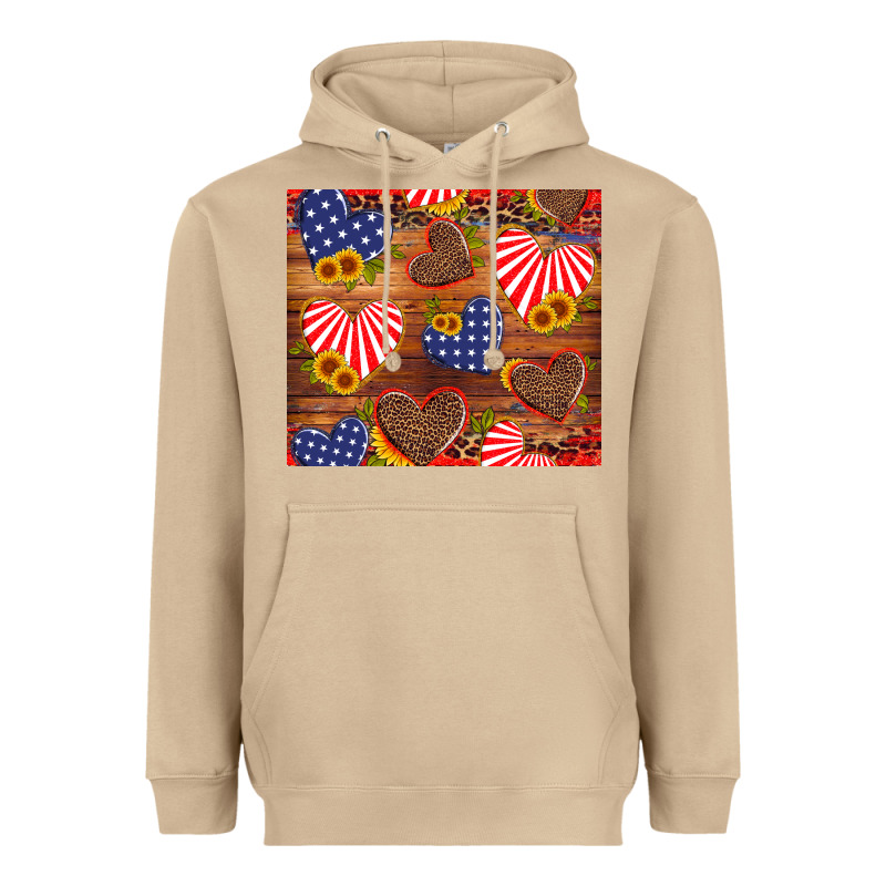America Heart Heavyweight Hoodie by Artiststas | Teevron
