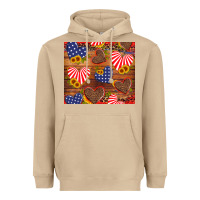 Mushroom america heart Heavyweight Hoodie - Artiststas
