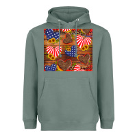 Sage america heart Heavyweight Hoodie - Artiststas