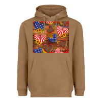 Toasted Coconut america heart Heavyweight Hoodie - Artiststas