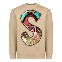Mushroom farm life alphabet lowercase letters s Heavyweight Sweatshirt - BundleAndBundleShop